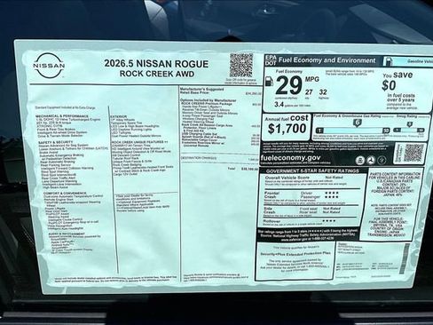 New 2026 Nissan Rogue SV AWD/4WD image 36