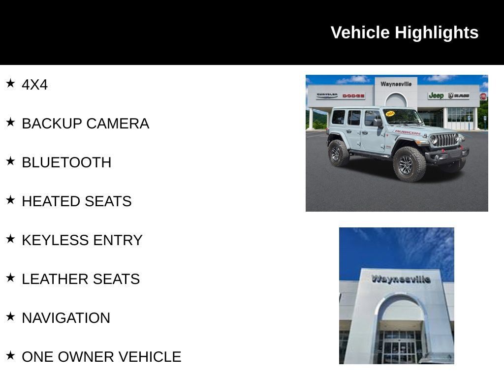 Used 2024 Jeep Wrangler Unlimited Rubicon AWD/4WD image 2