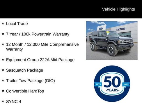 Certified 2024 Ford Bronco Big Bend w/ Sasquatch Package image 7