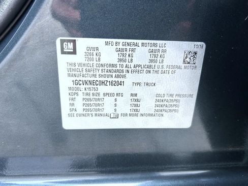 Certified 2017 Chevrolet Silverado 1500 W/T AWD/4WD image 25