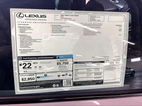 New 2026 Lexus IS 350 F Sport w/ Technology Package AWD/4WD image 13