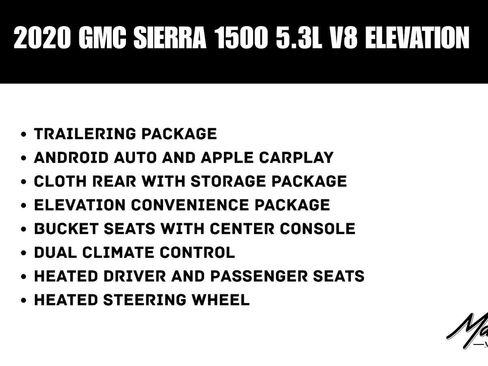Used 2020 GMC Sierra 1500 Elevation w/ Elevation Value Package RWD image 3