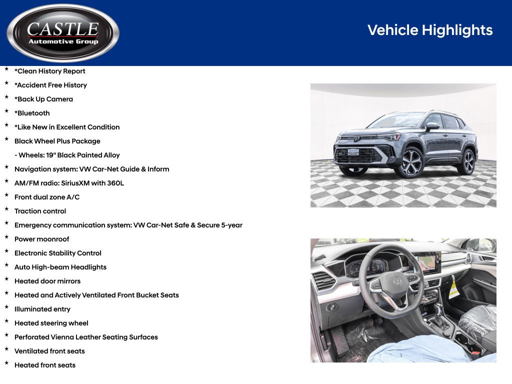 Used 2026 Volkswagen Taos SEL AWD/4WD image 3