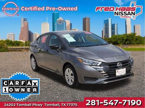 Certified 2025 Nissan Versa S w/ Trunk Package FWD image 1