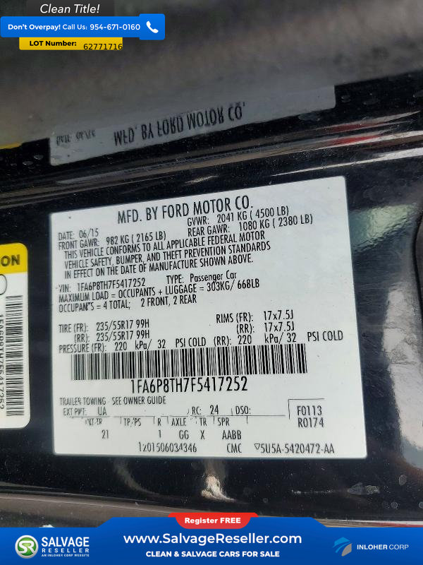 Used 2015 Ford Mustang Coupe RWD image 16