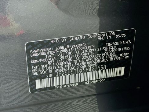 Used 2025 Subaru Forester Touring w/ Protection Package (1PH) image 38