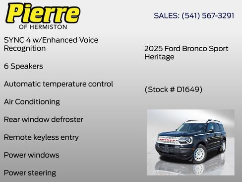 New 2025 Ford Bronco Sport Heritage AWD/4WD image 6