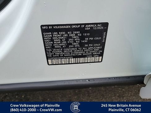 New 2026 Volkswagen Atlas SEL Premium R-Line image 37