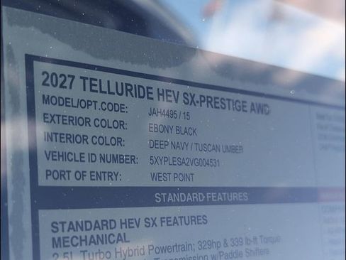 New 2027 Kia Telluride X-Line SX Prestige image 14