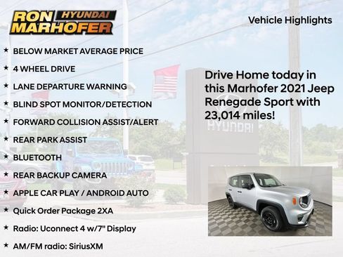 Used 2021 Jeep Renegade Sport AWD/4WD image 14