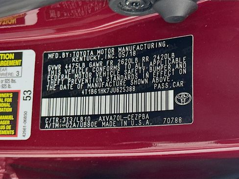 Used 2018 Toyota Camry XSE FWD image 12