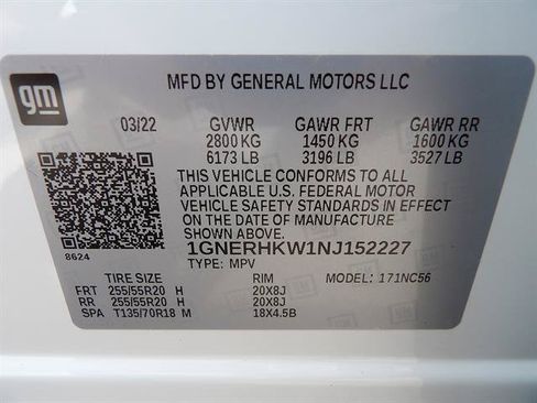 Used 2022 Chevrolet Traverse LT w/ LT Premium Package FWD image 11