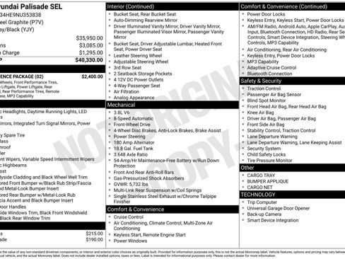 Used 2022 Hyundai Palisade SEL w/ Convenience Package FWD image 45