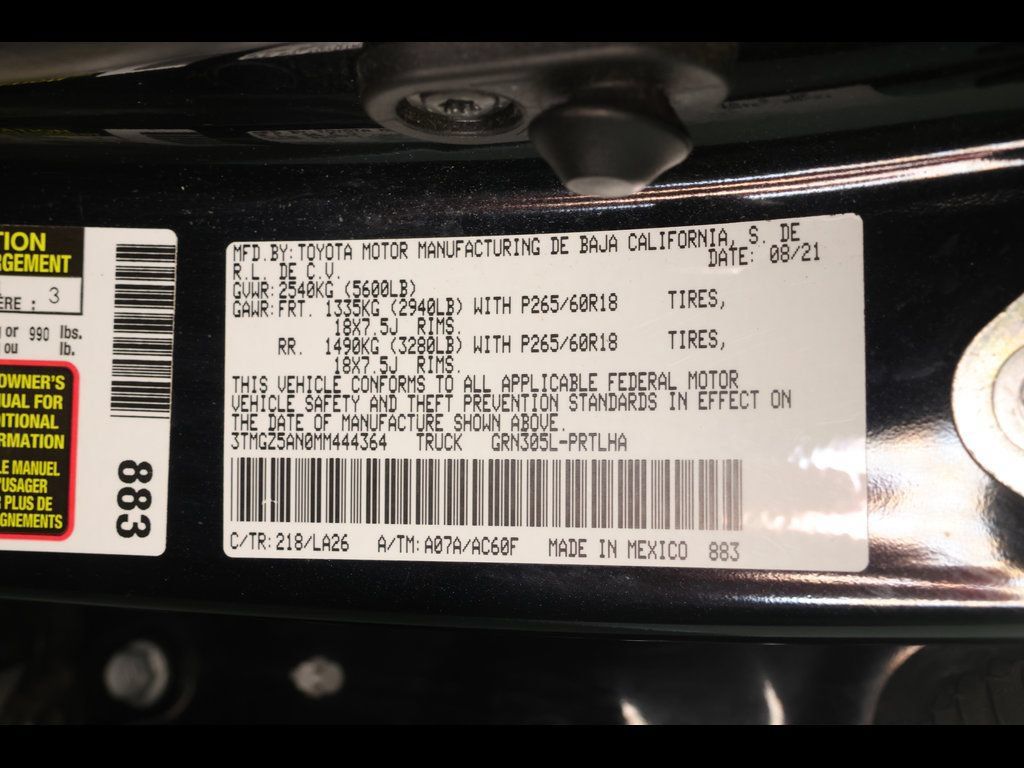 Used 2021 Toyota Tacoma Limited w/ Blackout Package (TMS) AWD/4WD image 34