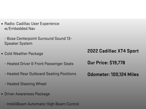 Used 2022 Cadillac XT4 Sport FWD image 24