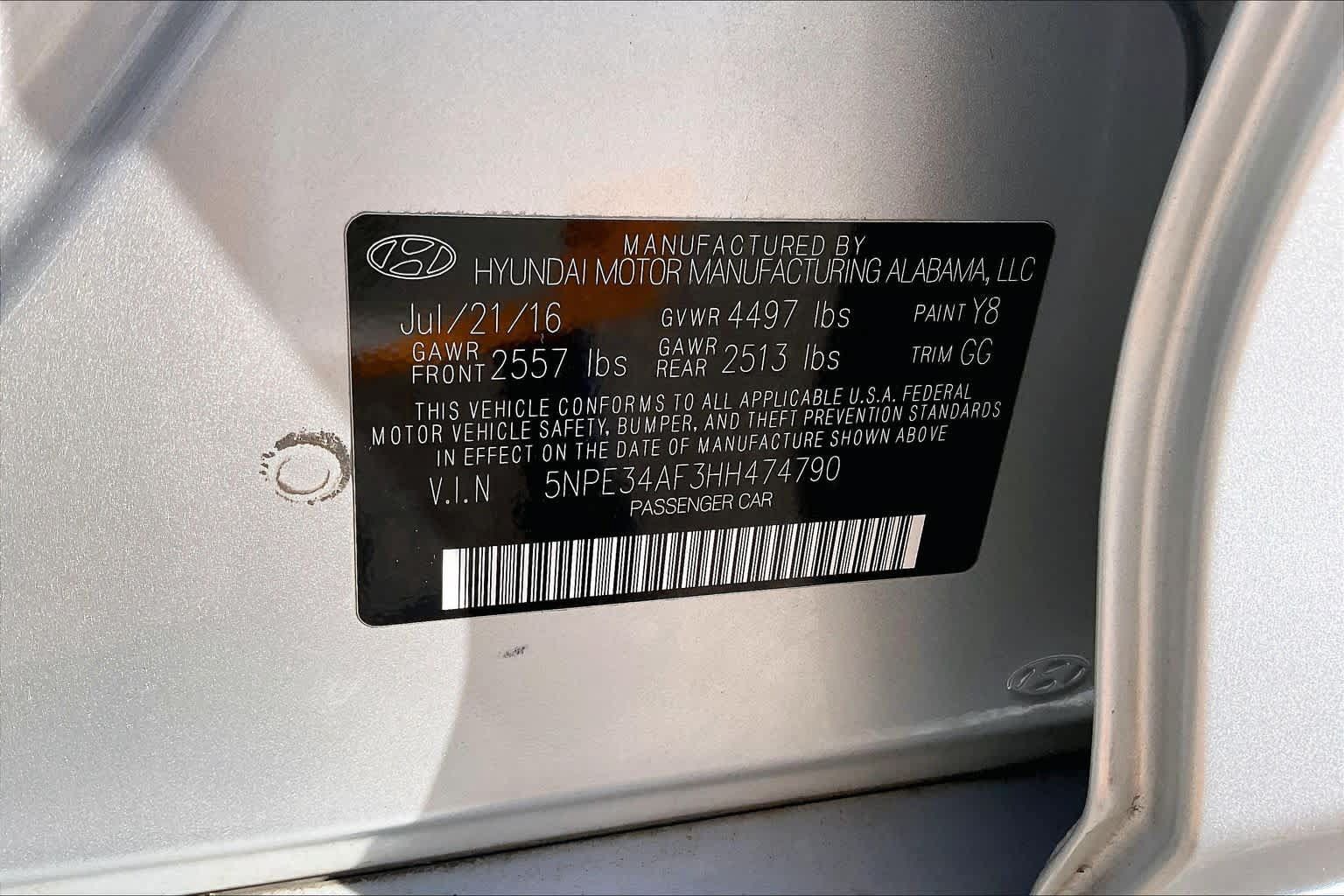 Used 2017 Hyundai Sonata Sport w/ Value Edition Package 02 FWD image 34