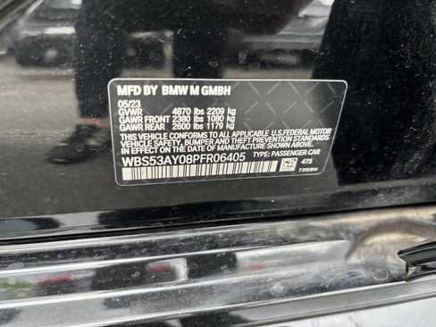Used 2023 BMW M3 w/ Parking Assistance Package RWD image 37