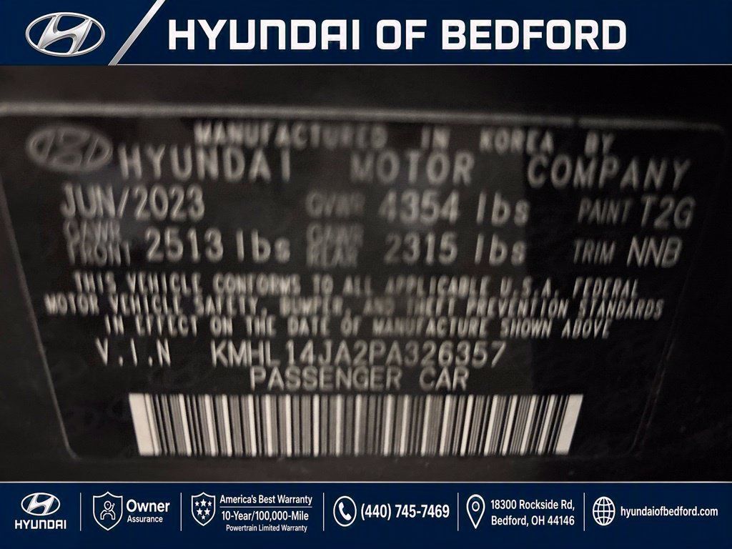 Used 2023 Hyundai Sonata SEL w/ Convenience Package FWD image 14