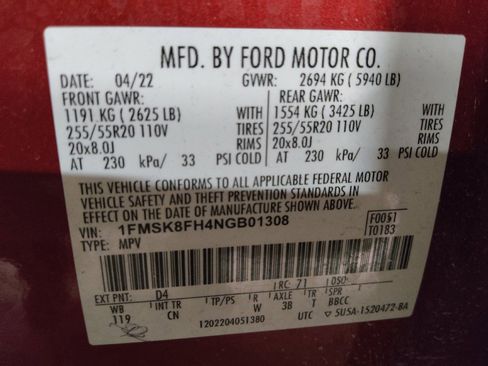 Used 2022 Ford Explorer Limited image 33