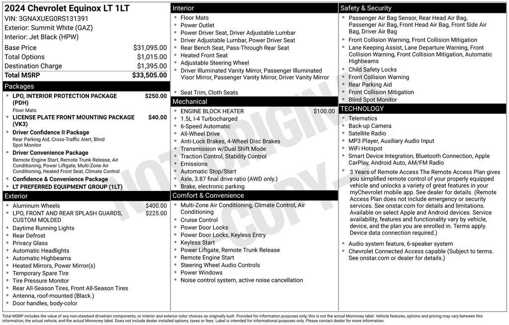 Used 2024 Chevrolet Equinox LT AWD/4WD image 6