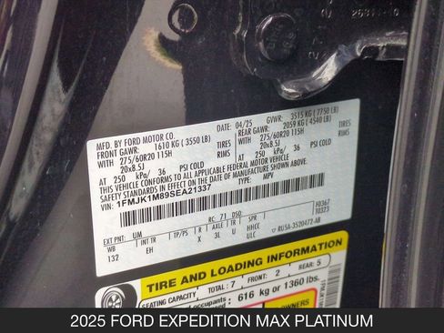 Used 2025 Ford Expedition Max Platinum AWD/4WD image 26