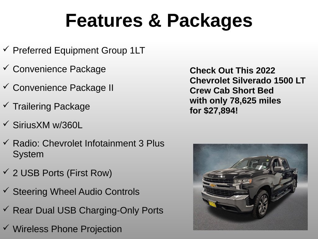 Used 2022 Chevrolet Silverado 1500 LT w/ Convenience Package II AWD/4WD image 4