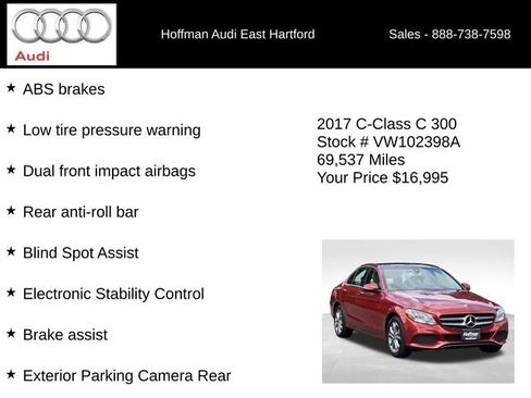 Used 2017 Mercedes-Benz C 300 4MATIC Sedan image 36
