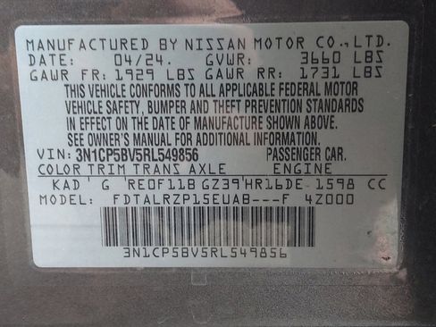 Used 2024 Nissan Kicks S image 33