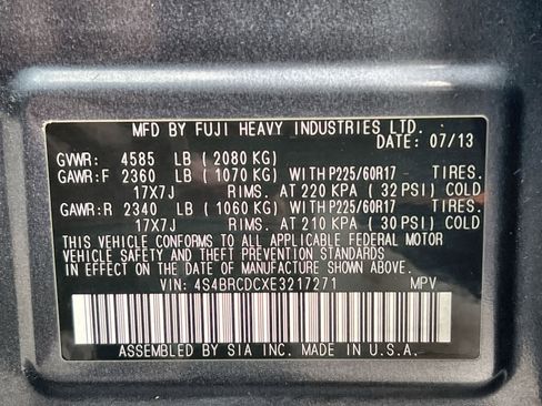 Used 2014 Subaru Outback 2.5i Premium w/ Moonroof Package image 28