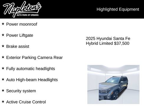 Used 2025 Hyundai Santa Fe Limited AWD/4WD image 5