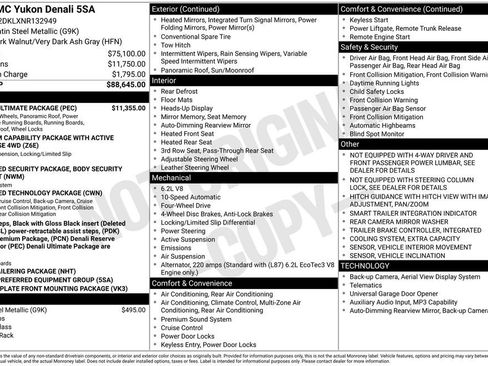 Used 2022 GMC Yukon Denali w/ Denali Ultimate Package AWD/4WD image 2