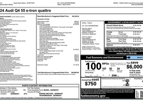 Used 2024 Audi Q4 e-tron Premium Plus w/ Premium Plus image 3
