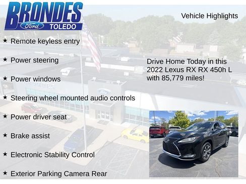 Used 2022 Lexus RX 450hL AWD w/ Premium Package image 12