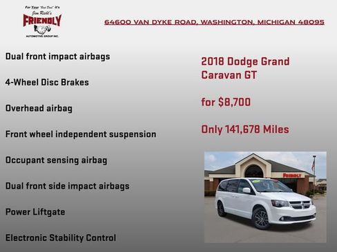 Used 2018 Dodge Grand Caravan GT FWD image 20