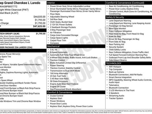Used 2023 Jeep Grand Cherokee L Laredo w/ Luxury Tech Group I AWD/4WD image 43