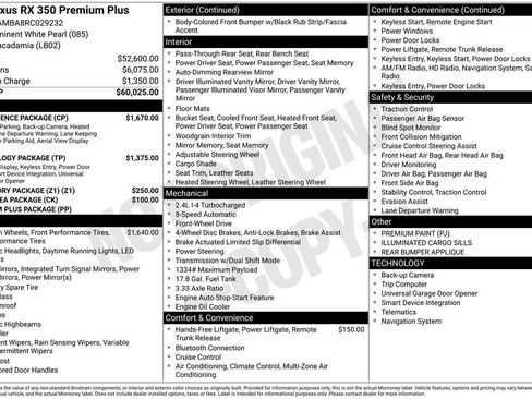 Used 2024 Lexus RX 350 Premium Plus w/ Convenience Package image 30
