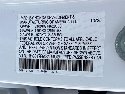 Certified 2025 Honda Accord EX-L image 36