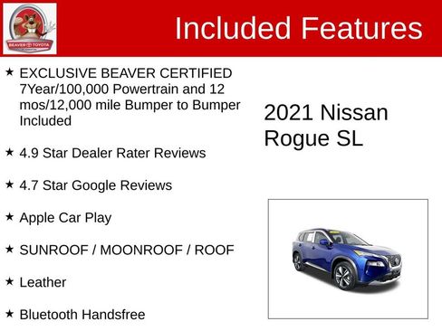 Used 2021 Nissan Rogue SL w/ Premium Package image 4