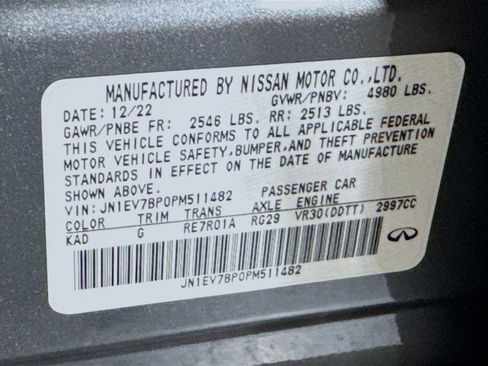 Certified 2023 INFINITI Q50 Luxe w/ Cargo Package RWD image 41