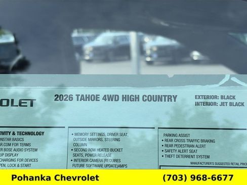New 2026 Chevrolet Tahoe High Country AWD/4WD image 35