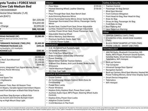 New 2025 Toyota Tundra Limited w/ TRD Off-Road Package image 7