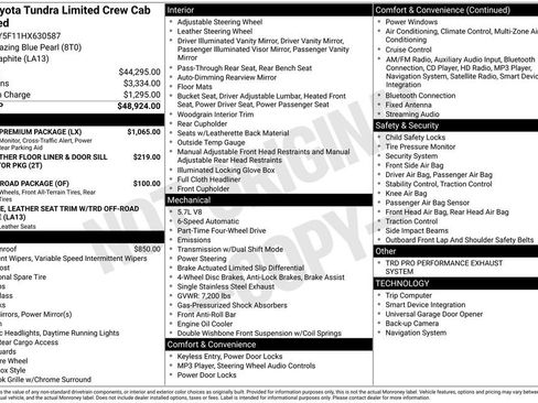 Used 2017 Toyota Tundra Limited w/ Limited Premium Package image 28