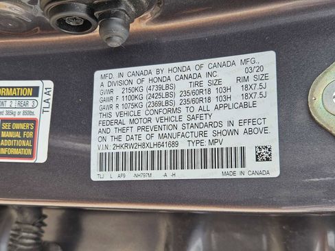 Certified 2020 Honda CR-V EX-L image 32