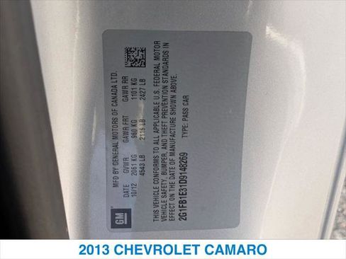 Used 2013 Chevrolet Camaro LT w/ Rear Vision Package image 25