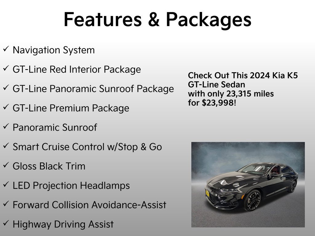 Certified 2024 Kia K5 GT-Line FWD image 4