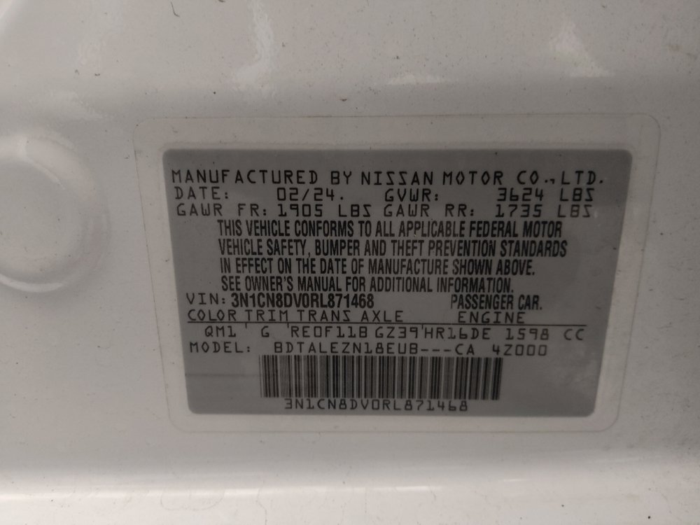 Used 2024 Nissan Versa S w/ Trunk Package FWD image 33