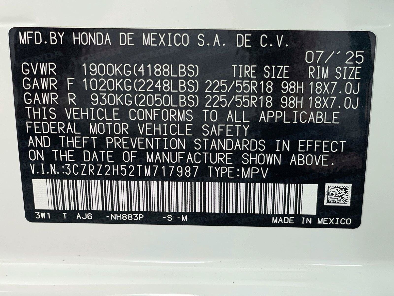 Certified 2026 Honda HR-V Sport image 35