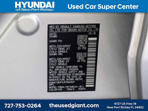 Used 2018 Nissan Rogue SV w/ Premium Package FWD image 39
