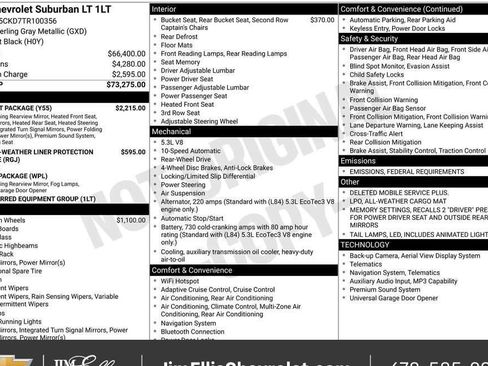 New 2026 Chevrolet Suburban LT w/ Comfort Package image 7