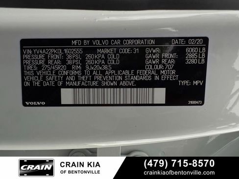Used 2020 Volvo XC90 T6 Momentum AWD/4WD image 37